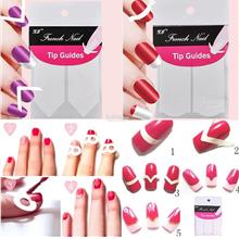18 Styles-White French Manicure DIY Guide Tips Stickers-Nail Art Decal