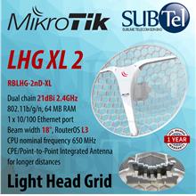 Mikrotik RBLHG-2nD-XL LHG 2 XL Light Head Grid Antenna Dual chain 21dB