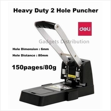 DELI 0150 Heavy Duty Hole Paper Punch Puncher 150pages/80g 6mm 2413.1