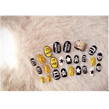 Manicure False Nail Tip-Easy Stick On-Kawaii Jewelry Bling Celebrity