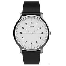 TIMEX TW2T66300 (M) Norway 40mm Analog 2-hands Leather White Black