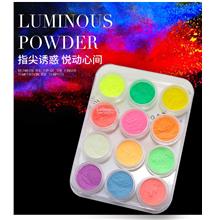 14 Color-Set-Super Waterproof-Night Luminous-Glow In Dark Paint Powder