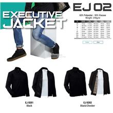 Executive Jacket 65% Polyester 35% Viscose Black Checker 240Gsm XS-4XL
