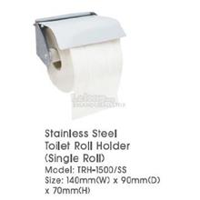 Stainless Steel Toilet Roll Holder Single TRH1500SS 140Wx90Dx70H MM QQ