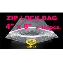 ZIP LOCK BAG 4” x 6” x 100 pcs. ONLINE PROMO Resealable PP Plastic Bag