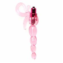 LoveTwo Toy Front/Back Side Stimulator Vibration Crystal Bead Sex Play