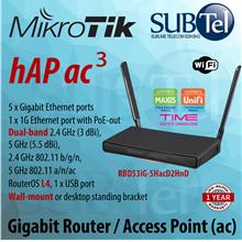 hAP ac3 RBD53iG-5HacD2HnD Mikrotik Gigabit WiFi Router Access Point ac