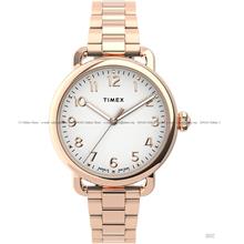 TIMEX TW2U14000 (W) Standard 34mm Oversized Crown Bracelet Rose Gold