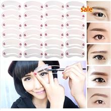 24 Design Hot Reusable Eyebrow Class Template Stencil Beauty Guide