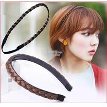 Head Band-Fake Hair Braided Wig-Fashion Twist-Elastic Plaits Rope