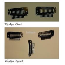 Hair Wig,Extension Braids Clips Black 3.2cm,Finger Snap Toupee,D.I.Y