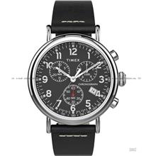 TIMEX TW2T69100 (M) Standard Chronograph 41mm Leather Strap Black