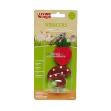 Living World Nibblers Wood Chews - Strawberry &amp; Mushroom on Stick