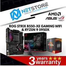 PWP ASUS ROG STRIX B550-XE GAMING WIFI ATX &amp; AMD RYZEN 9 5950X