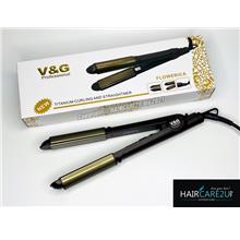 V&amp;G V-699 2 in 1 Curling &amp; Straightener Hair Iron