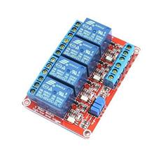 5V High/Low Level Trigger Opto-Isolated 4-Channel Power Relay Module