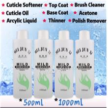 Polish Remover-Cuticle Oil-Softener-Top Base Coat-Acrylic Liquid