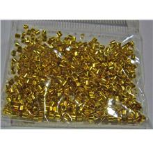 24p Flat Crimp Beads (stoppers) Crimps Findings Gold