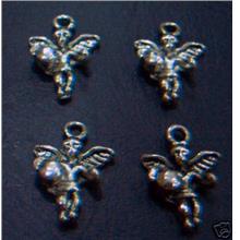 DIY 4 pcs Angel Charms Accessories Nickel Plated Charm