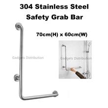 L Shape 304 Stainless Steel Bathroom Toilet Safety Grab Bar 2440.1