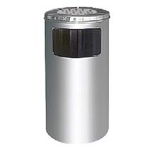 Stainless Steel Round Litter Bin C/w Ashtray Top RAB060SS