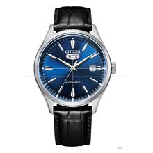 CITIZEN C7 Crystal Seven NH8390-20L Automatic Day Date Leather Blue