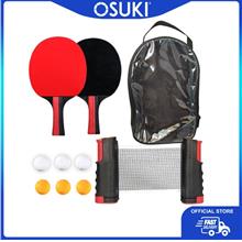 OSUKI Table Tennis Set Racket Ping Pong Net (10 in 1)