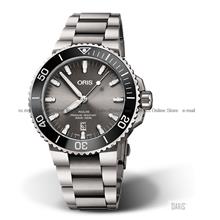 ORIS 0173377307153-0782415PEB Aquis Titanium Date Bracelet Grey