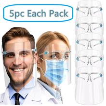 5pc Anti-Fog Protective Glasses Face Shield