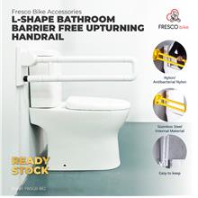 L-Shape Bathroom Barrier Free Upturning Handrail 51 x 13.5cm