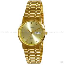 TIMEX A504 (U) Classic Analog 3-hands Day Date SS Bracelet Gold
