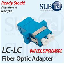 LC-LC SMF Singlemode Fiber Optic Adapter Duplex Coupler