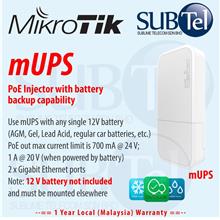 Outdoor Mikrotik mUPS POE Injector UPS Car Bus Solar Auto Battery