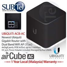 Ubiquiti airCube ac 4 port Gigabit WiFi Router ACB-AC POE Malaysia