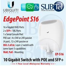 Ubiquiti EdgePoint EP-S16 Outdoor 10G SFP+ 802.3af POE Switch AirFiber