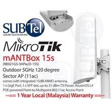 Outdoor WiFi AP AC mANTBox 15S RB921GS-5HPacD-15S Mikrotik Sector