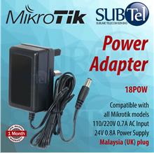 Mikrotik 18POW Power Adapter 24V 19W 0.8A Malaysia AC/DC