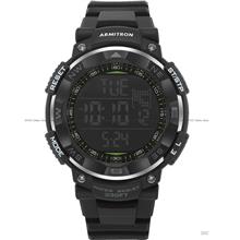 ARMITRON 40/8254BLK Men Chrono Digital Sports 53mm Resin Black Silver