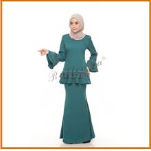 BAJU KURUNG FASHION MATERIAL MOSCREPE DENGAN MANIK OMBAK