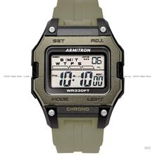 ARMITRON 40/8460DGN Men Rugged Digi Chrono Sports 45mm Resin Green