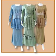 RAFFEASIA PEPLUM KURUNG WITH LACE AND BEADS DUYUNG SKIRT
