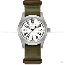 HAMILTON H69529913 Khaki Field Mechanical 42mm Nato Strap White Green
