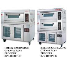 Gas Baking Oven Pans Proofer 1Deck BJY-1B+12PF-G 2Decks BJY-2B+8PF-G
