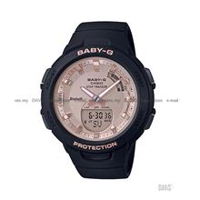CASIO BSA-B100MF-1A G-SQUAD Baby-G Bluetooth Sports Resin Rose Black