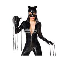 2XL-Cat Woman-Latex Zipper Long Teddy (end 7/3/2022 3:30 PM)