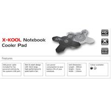 CLIPTEC X KOOL NOTEBOOK COOLER PAD (RZK544) BLK/SIL