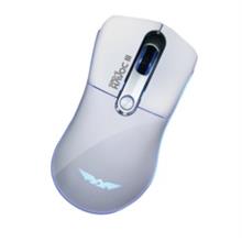 ARMAGGEDDON SRO-5 HAVOC III RGB WIRED LASER USB MOUSE WHT + MOUSE PAD
