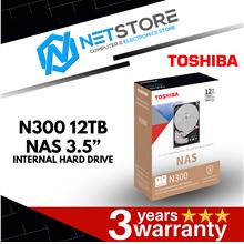 TOSHIBA N300 12TB NAS 3.5&amp;#8221; INTERNAL HARD DRIVE - HDWG21CAZSTA