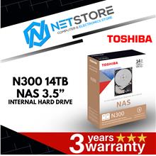 TOSHIBA N300 14TB NAS 3.5&amp;#8221; INTERNAL HARD DRIVE - HDWG21EAZSTA
