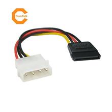 OEM Molex 4 Pin Power to 15 Pin SATA Female Adapter Cable 15cm
